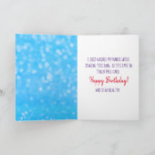 猿の歌唱ハッピーバースデー及び手洗い カード (内部)