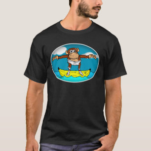 猿の波 Tシャツ