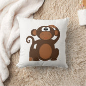 猿の漫画 クッション (ブランケット)