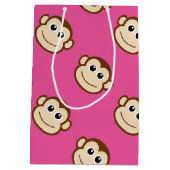 猿の漫画 ミディアムペーパーバッグ (裏面)