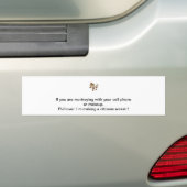 猿の狂気 バンパーステッカー (車上)