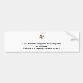 猿の狂気 バンパーステッカー