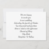 猿の結婚式招待状のテンプレート 招待状 (裏面)