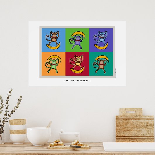 猿の色 ポスター (キッチン)