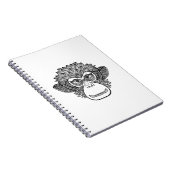 猿の落書きの顔 ノートブック (右側)