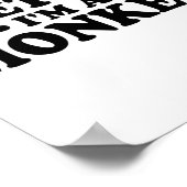 猿の衣装ティーのフリ ポスター (角)