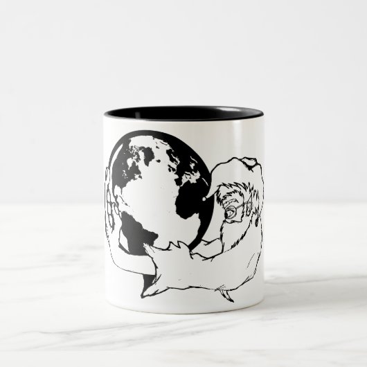 猿の視覚 ツートーンマグカップ (中央)