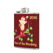 猿の赤2016の旧正月のフラスコの年 フラスク (左)