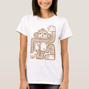 猿の軽いTシャツ Tシャツ