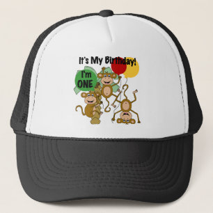 猿の輝やきの第1誕生日のTシャツおよびギフト キャップ