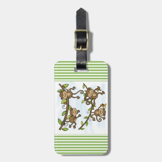 猿の輝やき ラゲッジタグ (正面縦)