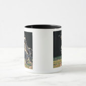 猿の遊ぶこと マグカップ (中央)