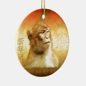 猿の金猿の中国のな年 セラミックオーナメント (右)