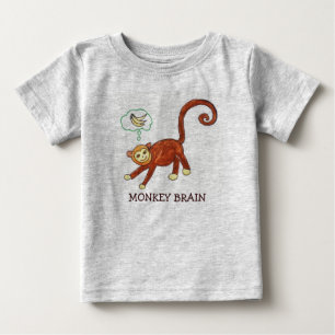 猿の頭脳 ベビーTシャツ