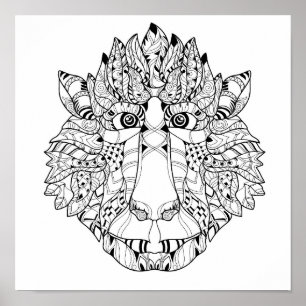 猿の頭部の落書き2 ポスター