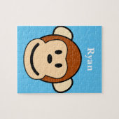 猿の顔のパーソナライズなジグソーパズル ジグソーパズル (横)