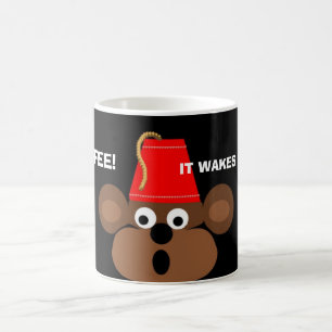 猿の顔、コーヒー! 、それは私の猿を目覚めさせます! コーヒーマグカップ