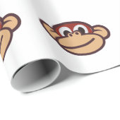 猿の顔 ラッピングペーパー (ロールコーナー)