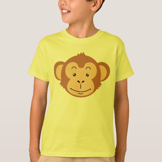 猿の顔 Tシャツ (正面)