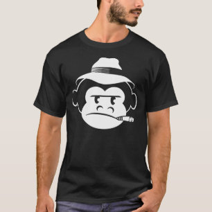 猿の黒いティー Tシャツ