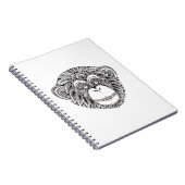 猿のIllustartionの落書き ノートブック (右側)