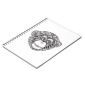 猿のIllustartionの落書き ノートブック (左側)