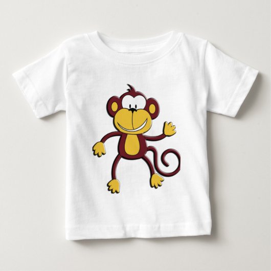 猿のTシャツ ベビーTシャツ (正面)