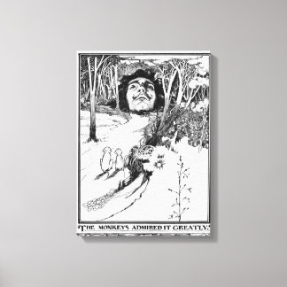 猿はそれを非常に賞賛しました キャンバスプリント