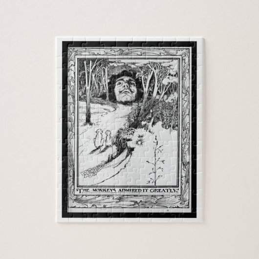 猿はそれを非常に賞賛しました ジグソーパズル (縦)