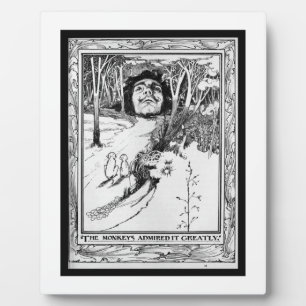 猿はそれを非常に賞賛しました フォトプラーク