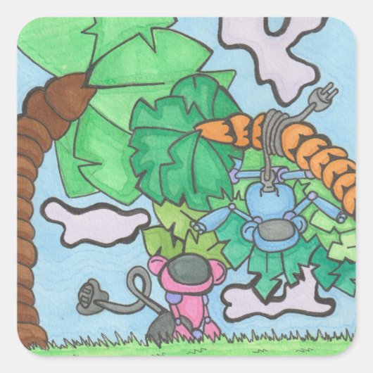 猿はどうだ? スクエアシール (正面)