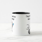 猿はゴルフをすることを愛します マグカップ (中央)