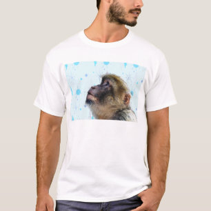 猿は世紀中頃の壁紙を見モダンる Tシャツ