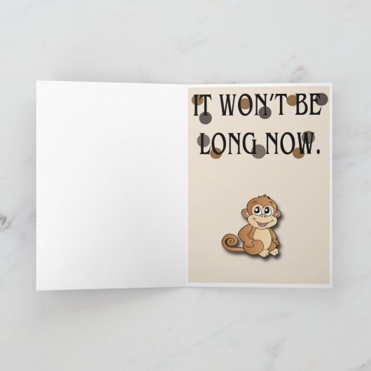 「猿は何と言っユーモアのあるた?」 カード (内部)