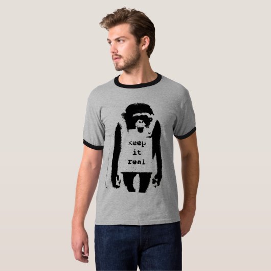 猿は保ちますそれを実質言います Tシャツ (正面フル)