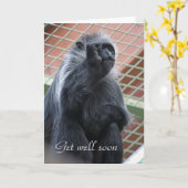 猿は早く回復する カード (黄色い花)