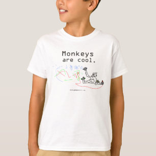 猿は涼しいです Tシャツ