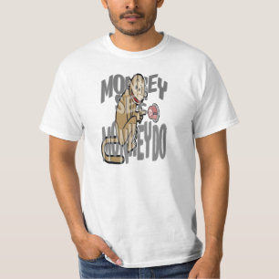 猿は猿がするのを見ます Tシャツ