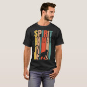 猿は私の霊獣のレトロ Tシャツ (正面フル)