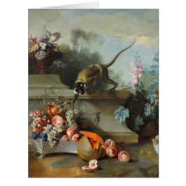 猿は誕生日Lカード花のファインアートの実を結びます