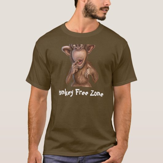 猿はTシャツを放します Tシャツ (正面)