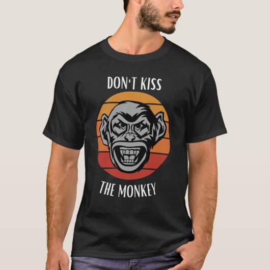 猿をキスするな Tシャツ (正面)