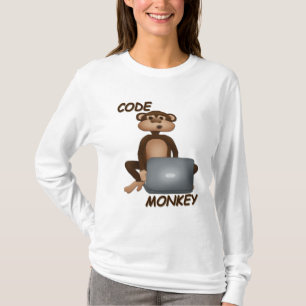 猿をコードして下さい Tシャツ