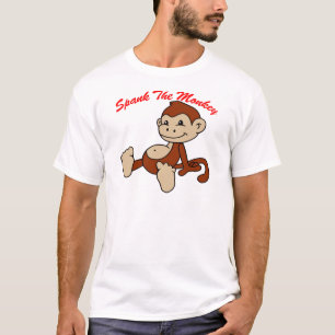 猿を平手で打って下さい Tシャツ