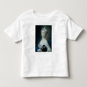 猿を抱いている女の子 トドラーTシャツ