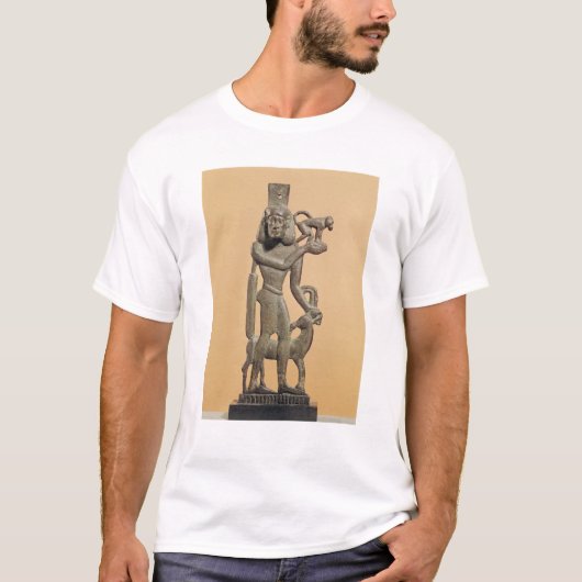 猿を握っている人の姿 Tシャツ (正面)