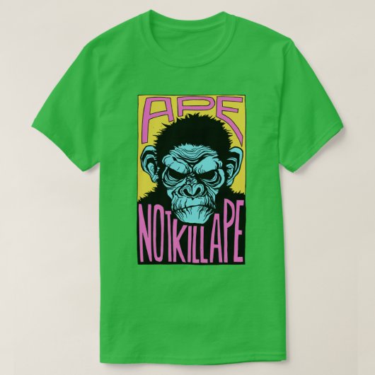 猿を殺さない Tシャツ (デザイン正面)