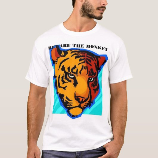 猿を用心して下さい Tシャツ (正面)