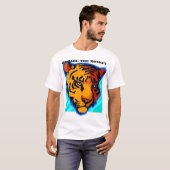猿を用心して下さい Tシャツ (正面フル)