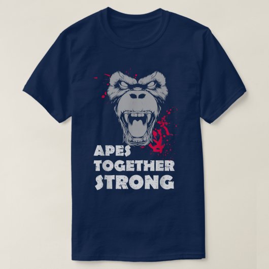 猿ファン向けの強いグラフ|過去記事 Tシャツ (デザイン正面)